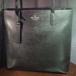 Kate Spade Black Leather Tote